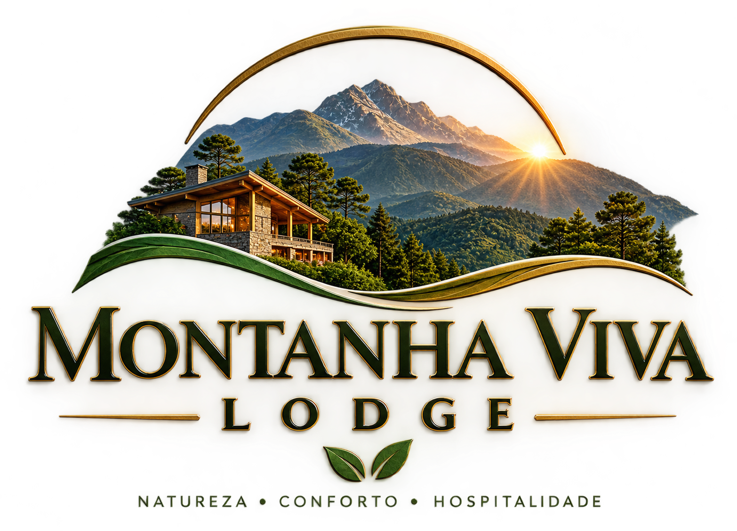 Logotipo Montanha Viva Lodge